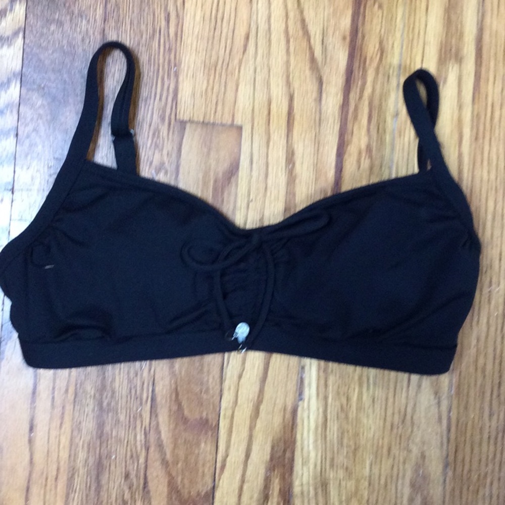Black Lands End Underwire Bikini Top